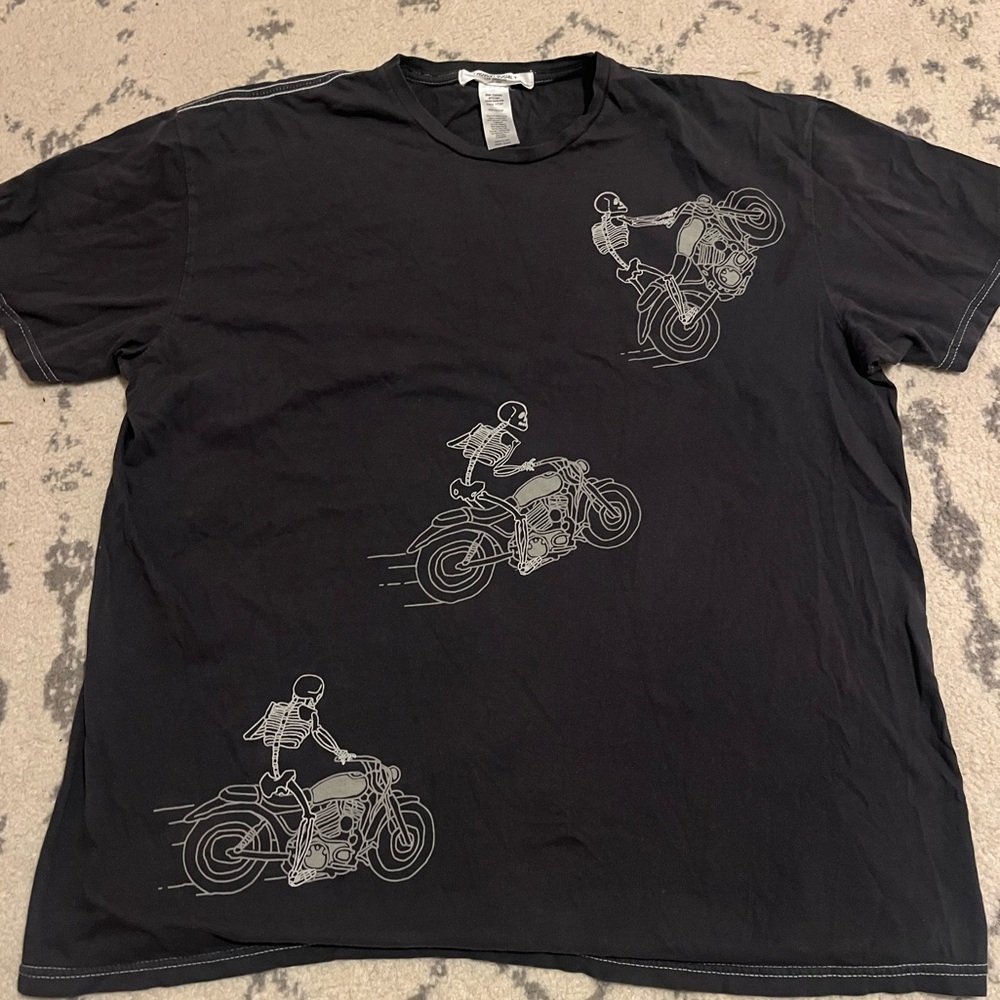 Urban Skeletons on motercycles tee